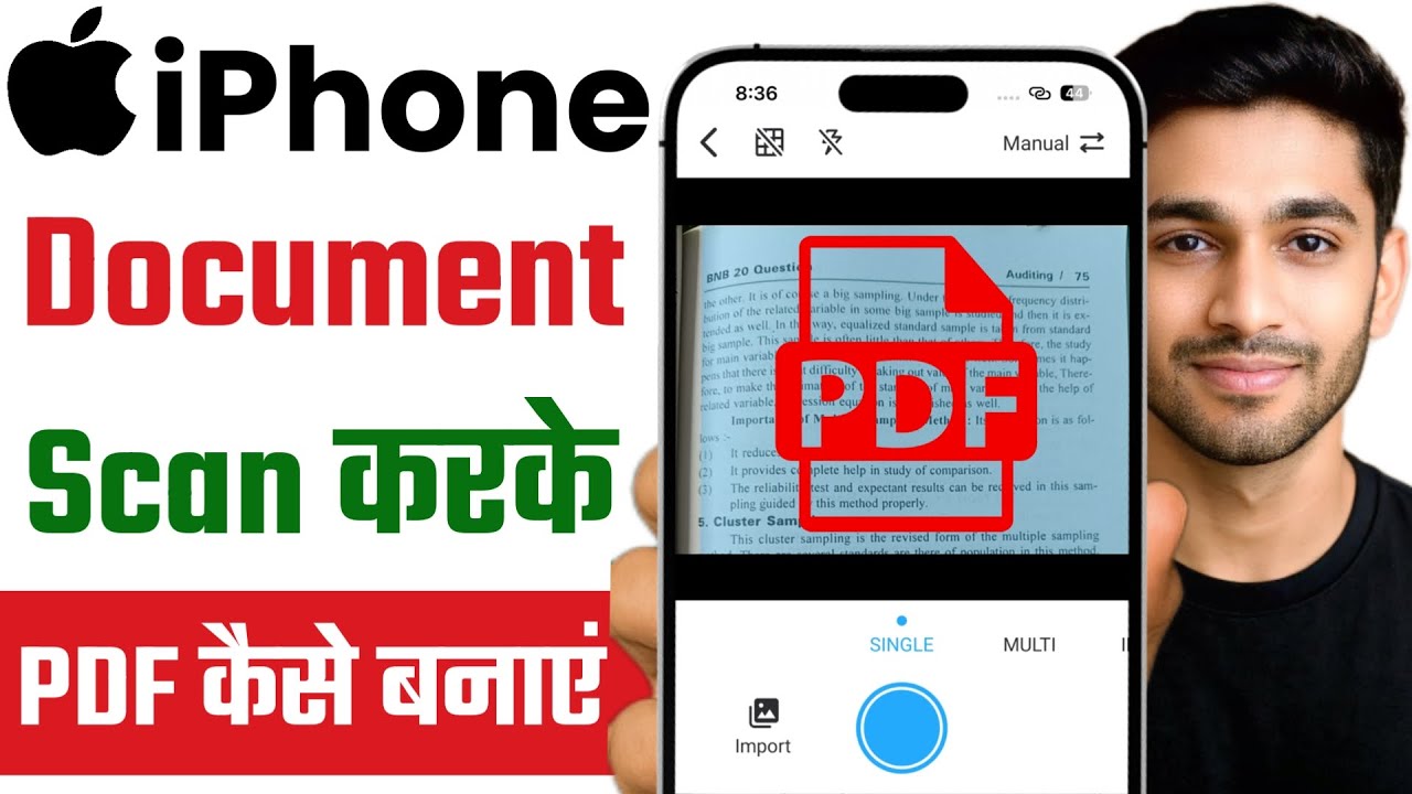 iPhone me document scan karke pdf kaise banaye | how to make pdf in ...