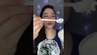 ASMR Eating Marshmallow Creme #asmr #asmrshorts #asmrsounds #asmreating