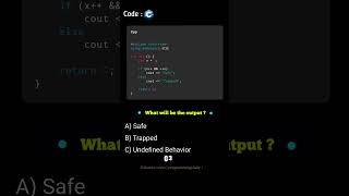 C / C++ Interview Question | Daily Coding Quiz | Shorts | Day 8 : Video 2