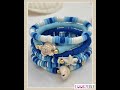 6-Piece Ceramic Beaded Shell Bracelet