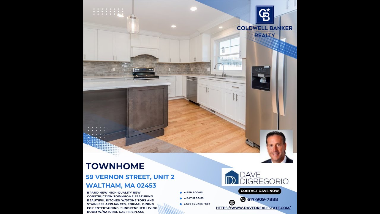 Townhouse Open House in Waltham 59 Vernon Street, Unit 2 Waltham, MA