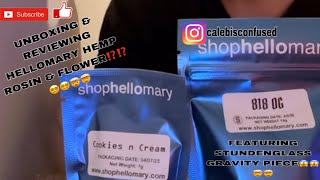 UNBOXING & REVIEWING HELLO MARY THCA “Cookies n Cream” ROSIN & “818 OG” FLOWER