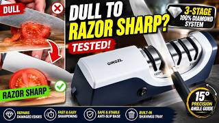 GIRSZL Electric Knife Sharpener Review | Can It Restore Dull Kitchen Knives?