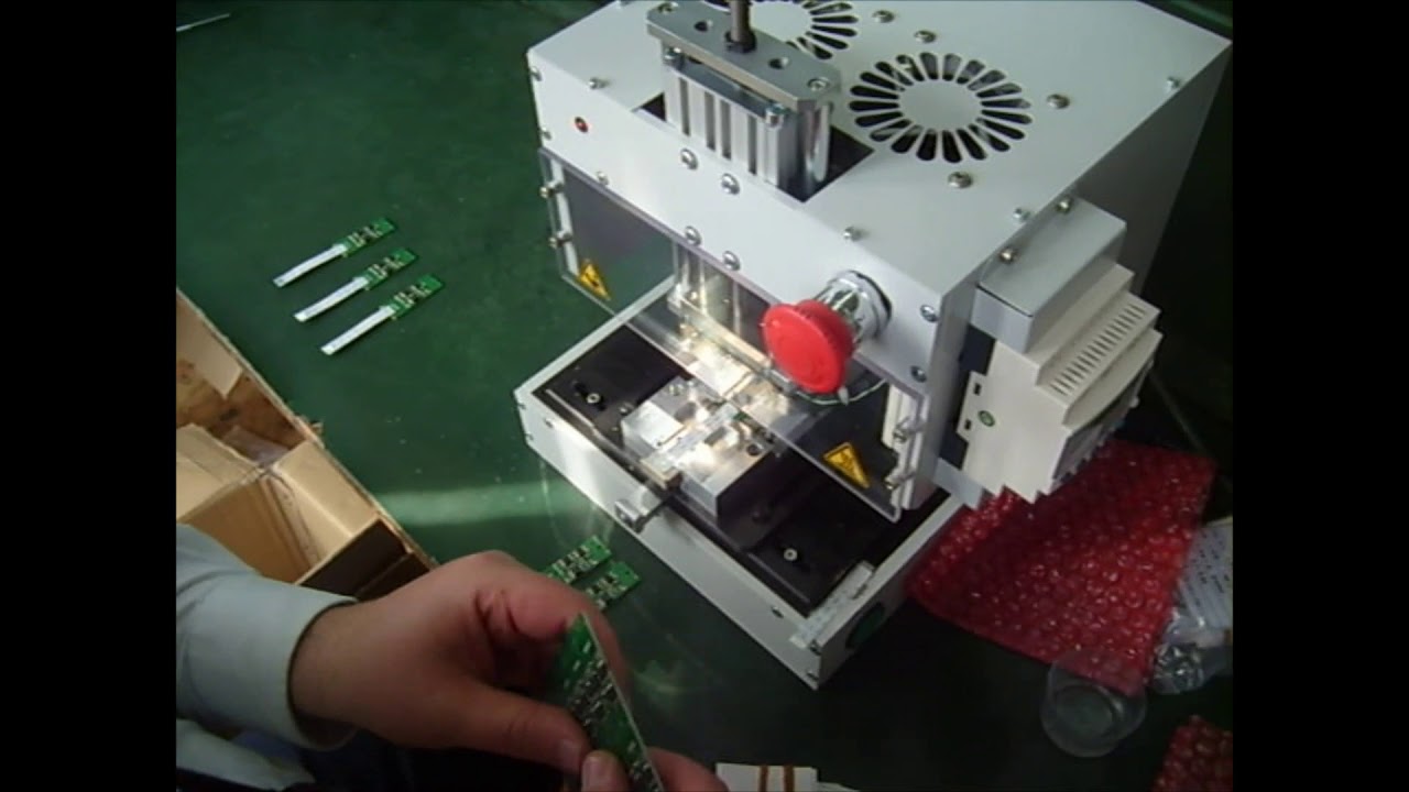 Soldering flat cable to PCB with hot bar soldering semi automatic