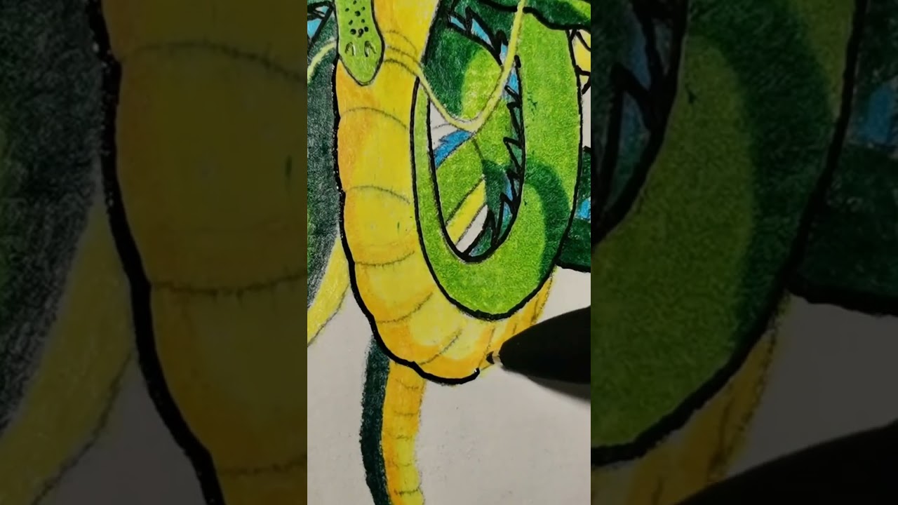 How to Draw 3D  Chinese dragon