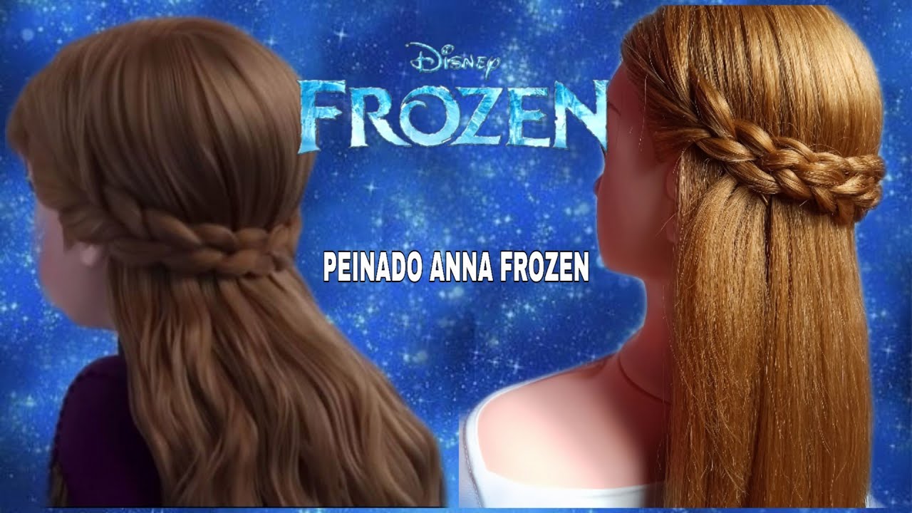 PEINADO DE ANNA FROZEN 2 FÁCIL DE HACER ?? @PeinadosFatima - YouTube