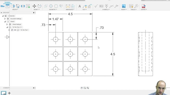 Fusion 360 Tic Tac Toe 