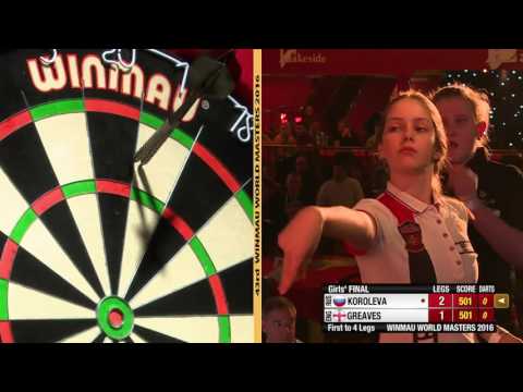 2016 Winmau World Masters Girls' Final Koroleva vs Greaves