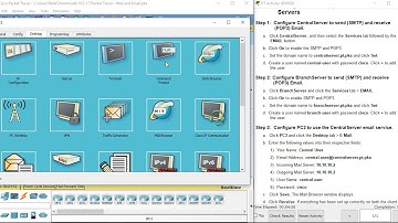10.2.1.7 Packet Tracer - Web and Email