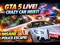 First Car Thief Mission Completed in GTA 5 😱 | INSANE Police Escape! PS5
