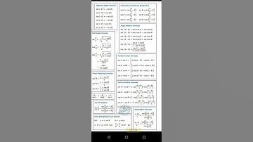 important trigonometric formulas useful for IAS IPS SSC Railways Banking UPSC exams mathematics