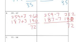 4th grade Keeping a Constant Difference