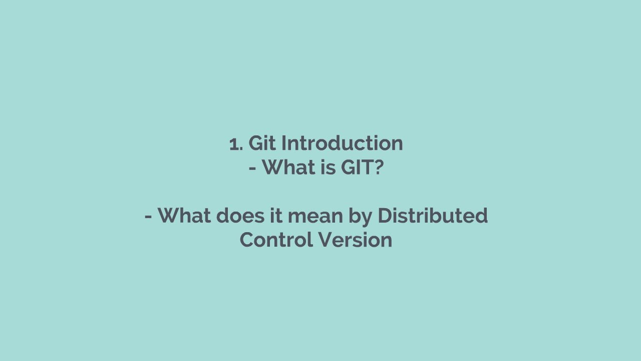 1 Git Introduction - YouTube