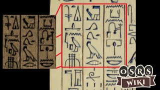 These hieroglyphs in OSRS are actually based off of a real artefact! | OSRS Wiki Fun Facts