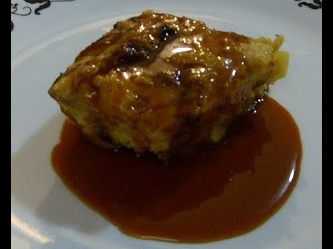 Panettone Bread Pudding with Caramel Amaretto Sauce (Christmas)