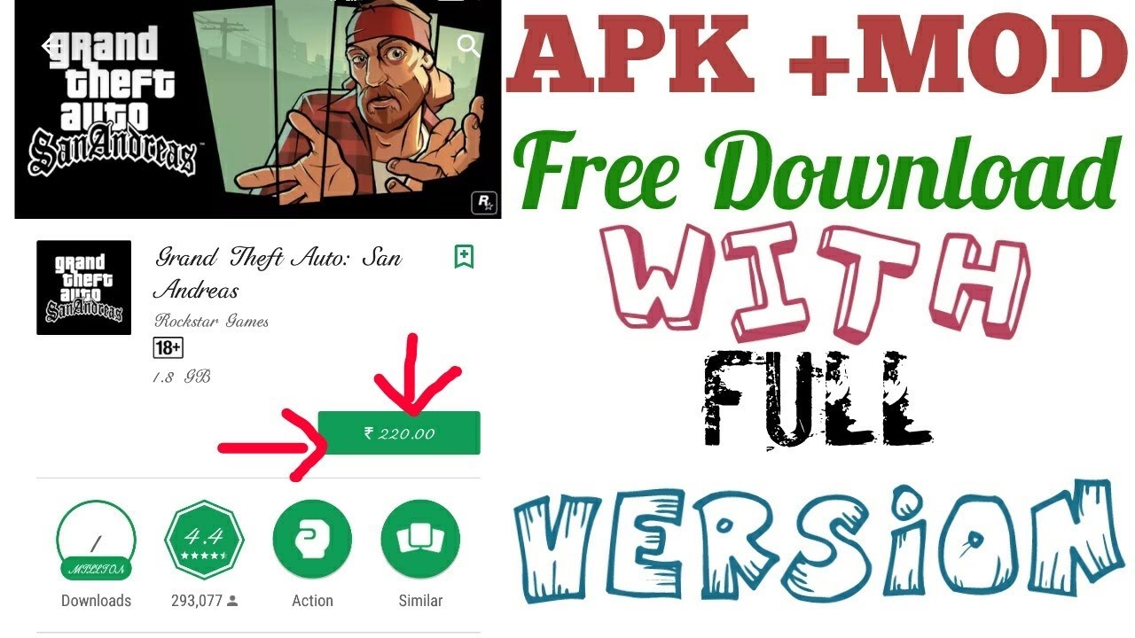 How can we download/Install free gta san andreas with unlimited money
