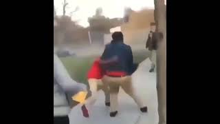 Kid takes on a kid twice his size ? fight viralvideo fighting