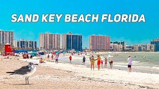 Sand Key Beach Florida Clearwater FL - 4K HDR 60fps 🎧 Binaural Sound Walking Tour