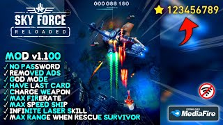 Versi Baru‼️Sky Force Reload Mod Apk v1.100 - Max Firerate, Max Speed Ship, Infinite Laser Skill screenshot 4