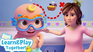 belly button bath song cocomelon kids learning songs sing