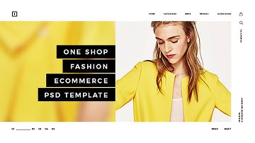 ONE SHOP - Fashion Ecommerce PSD Template | Themeforest Website Templates and Themes