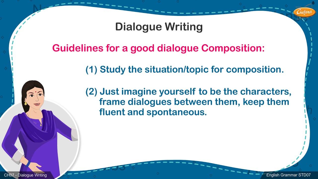 grade 7 dialogue writing