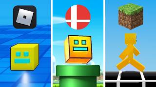 Playing Geometry Dash In Different Games screenshot 2