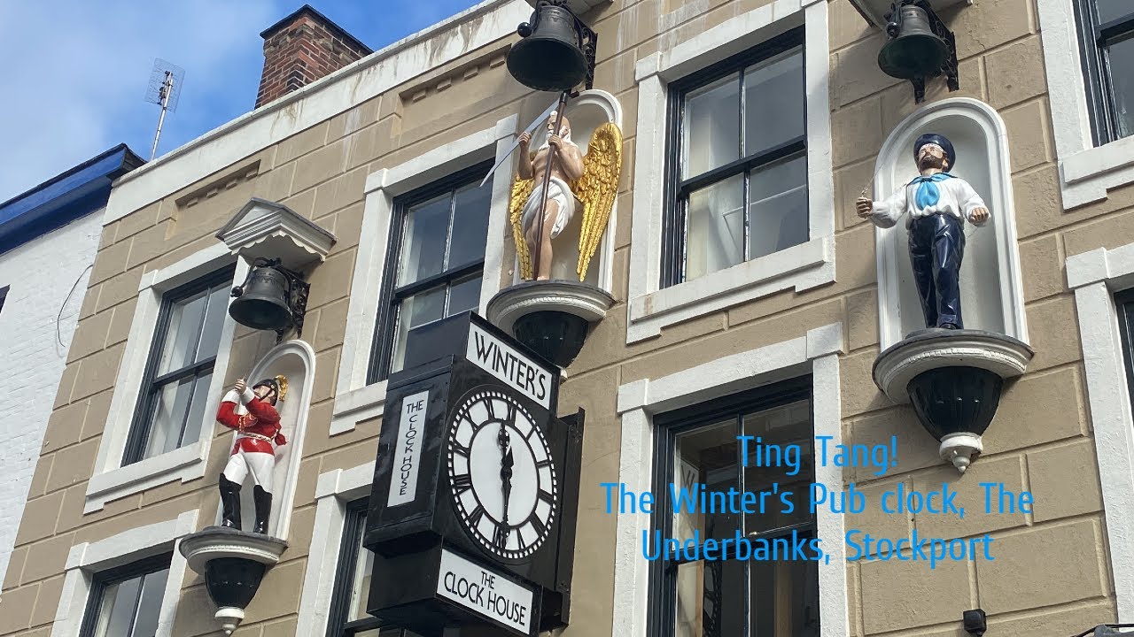 Ting Tang! The Winter's Pub Clock, The Underbanks, Stockport