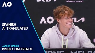 Jannik Sinner Press Conference Spanish Dub | Australian Open 2024 Semifinal