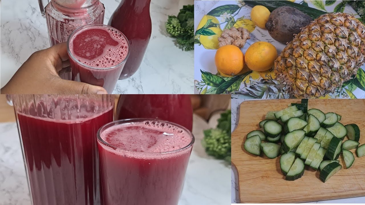 how to make the perfect healthy homemade juice using blender (pineapple