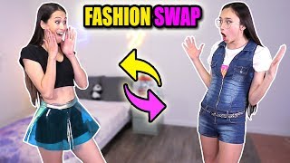 FASHION SWAP MET MIJN NICHTJE! || Challenge