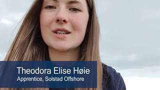 #EveryShipmentCounts: Theodora Elise Høie, Apprentice, Solstad Offshore