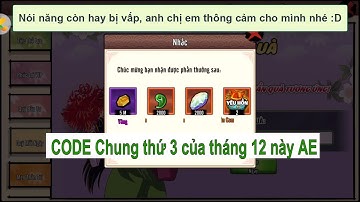 CODE Inuyasha | Code Chung Thứ 3 Của tháng 12 | KH Gaming