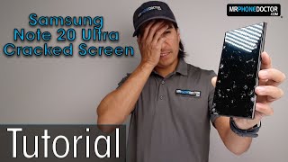 samsung galaxy note 20 ultra cracked screen repair