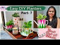 Make Ceramic Planters at Home | Easy DIY Planters From Waste Materials