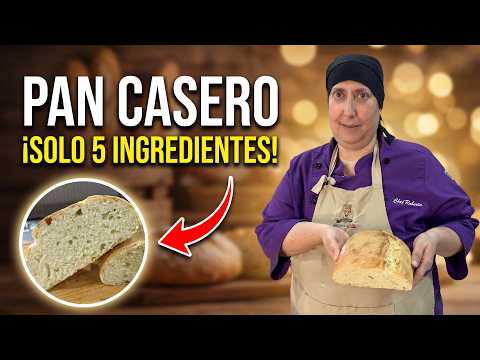 Cómo Hacer PAN CASERO Fácil y Crujiente | Sin Masa Madre y Listo en 4 Horas