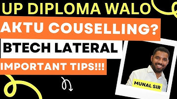 AKTU LEETBTECH LATERAL ENTRY CHOICE FILLING KAB START HOGI?  MMMUT LEET/HBTU IMP. MESSAGE FOR ALL!!