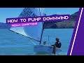 Optimist sailing  how to pump downwind  medium conditions