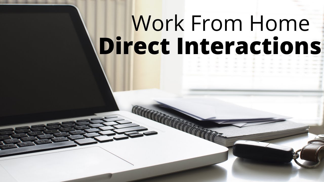 Work From Home with Direct Interactions as a Disaster Response Agent