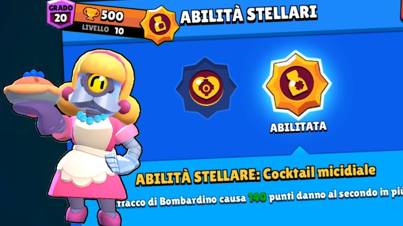 Abilita Stellare Cocktail Micidiale Brawl Stars Ita Youtube - bottiglia velenosa bombardino brawl stars