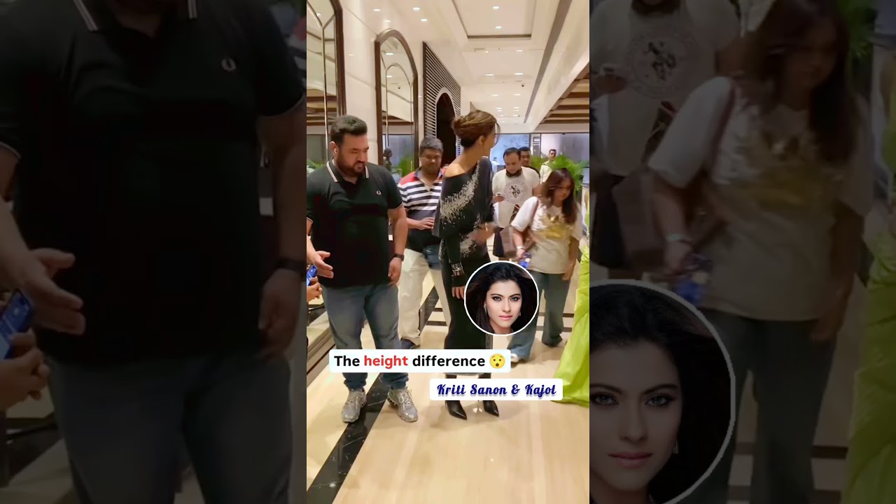Kajol and Kriti Sanon got snapped today See both Height Difference 😜