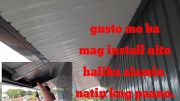 paano ba mag install ng ceiling metal cladding. halika alamin natin.