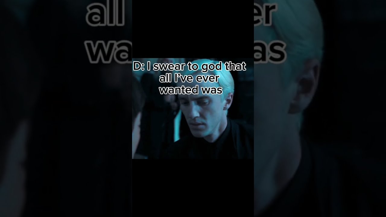 Draco Is Slowly Going Crazy And Y N Feels Bad For Him Sad HH Harry Potter