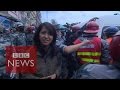 Nepal earthquake bbc witnesses miracle rescue  bbc news