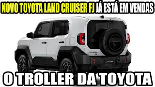 TOYOTA LANÇA AS VENDAS DO NOVO LAND CRUISER FJ COM MOTOR 2.7 A GASOLINA