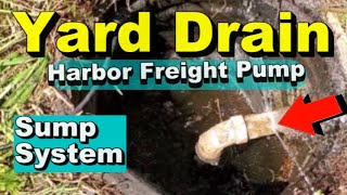 Backyard Sump System  How to For Homeowner