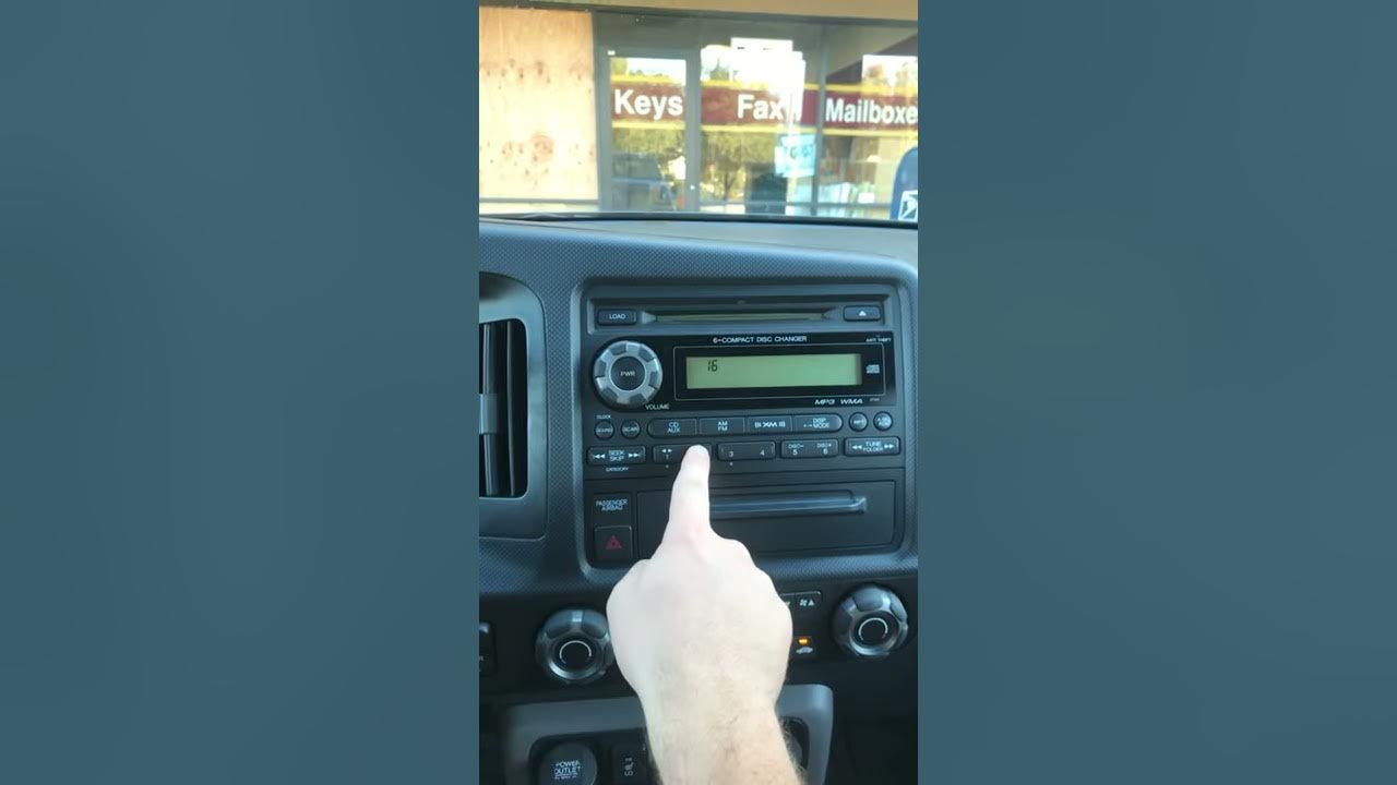 How to change the clock on a 2010 Honda Ridgeline - YouTube