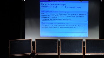 Roland Speicher (1.1) Distributions of Random Matrices and Their Limits, part 1.1