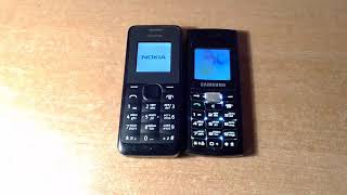 Nokia 105 Vs Samsung C170 Speed Comprasion Сравнение Скорости Включения