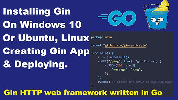 Installing Gin (GO) HTTP Web Framework | Creating and Deploying Gin-Gonic Application | Go Framework